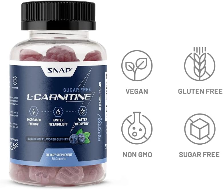 L-Carnitine Sugar-Free Blueberry Gummies
