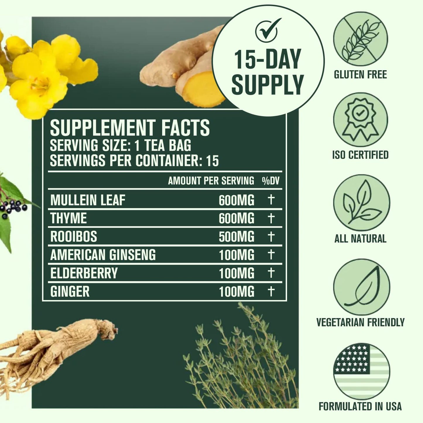 DISEN TEA BAGS FOR LUNG DETOX